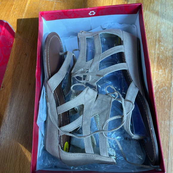 Womens Carlos by Carlos Santana Lacey Lace Up Wedge Sandals - Brulee - Picture 11 of 16